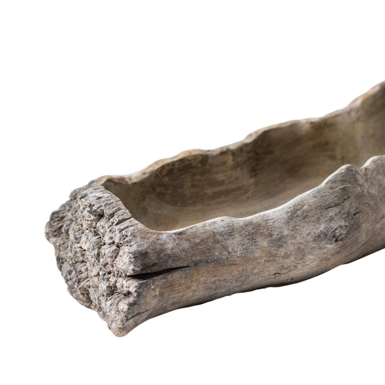 Calder Rustic Wood Effect Ceramic Drift Log Planter